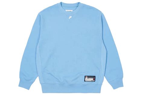 Palace P Neck Crew Sky Blue Men's 